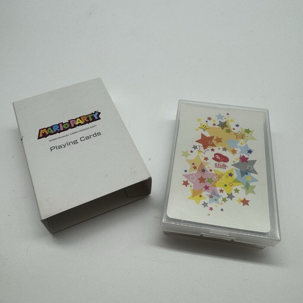 Nintendo Club 2008 Mario Party Playing Cards Hudson Soft, Japan w/ Case